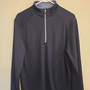 Cypress Club Men's 1/4 Zip Black Performance Pullover